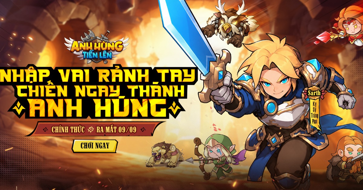 Anh Hùng Tiến Lên – Game nhập vai rảnh tay chính thức cập bến Việt Nam
